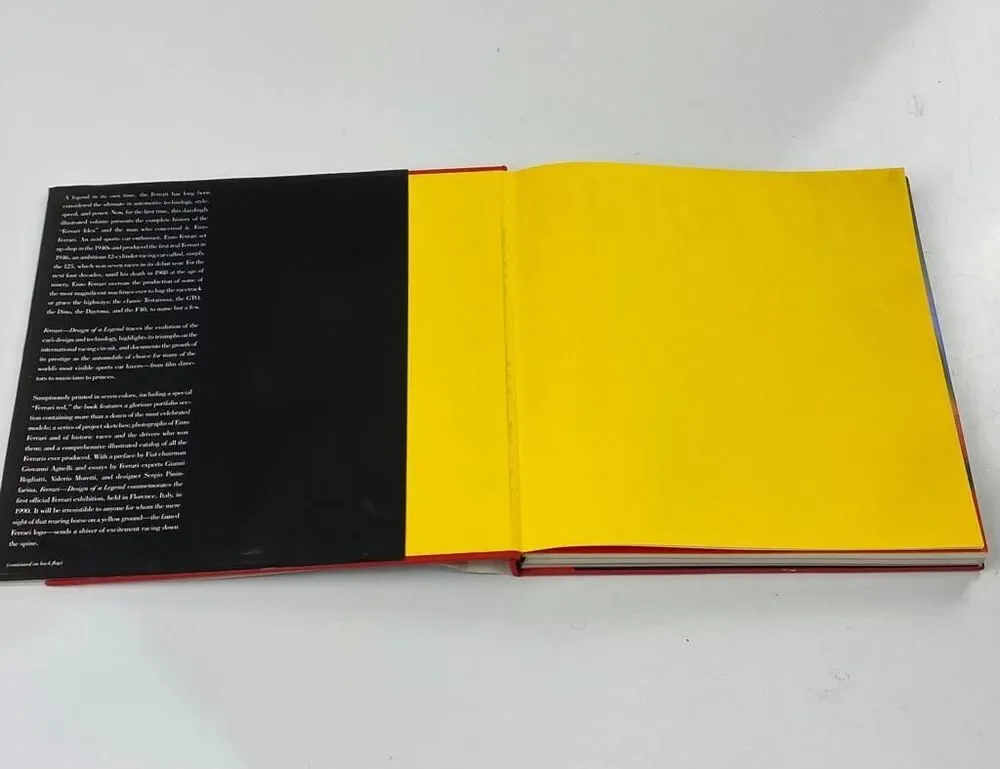 Ferrari Design of A Legend The Official History & Catalog Gianni Rogliatti HC DJ